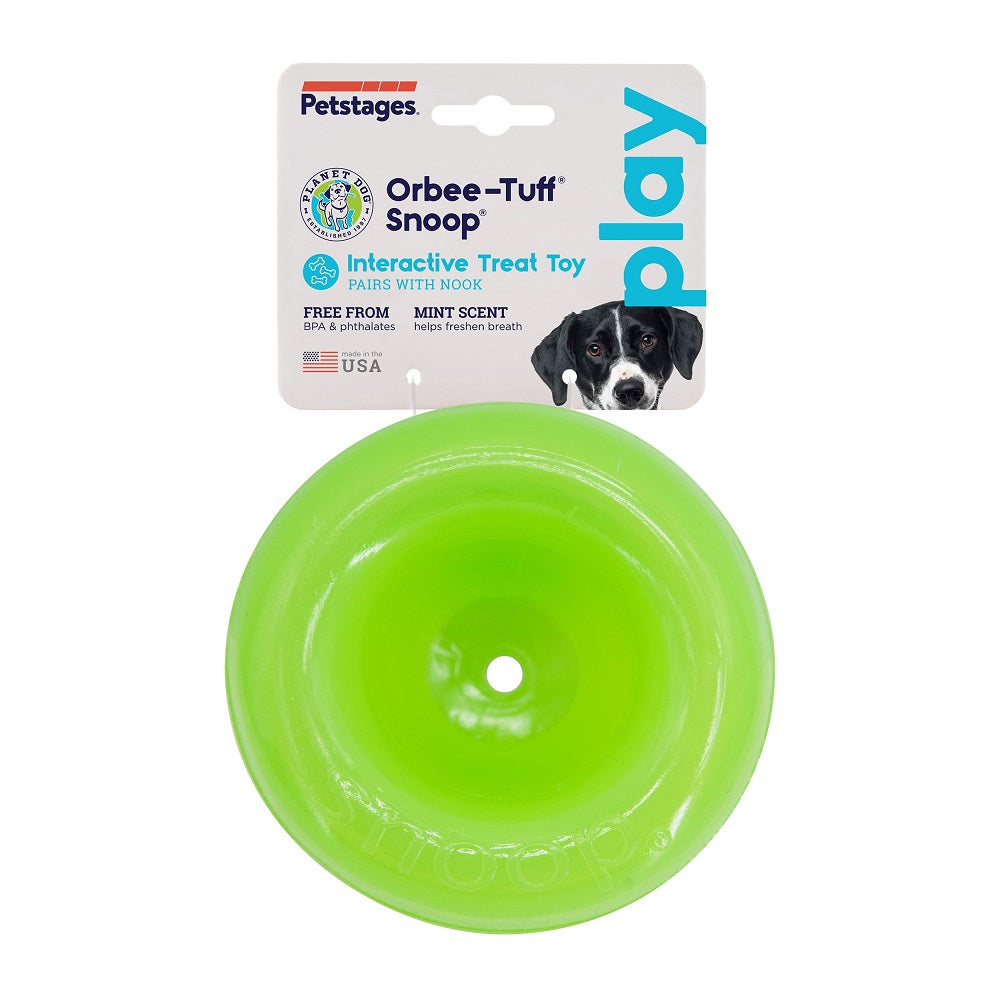 PLANET DOG - Snoop – Interactive Toy (Green, 12.5 cm)