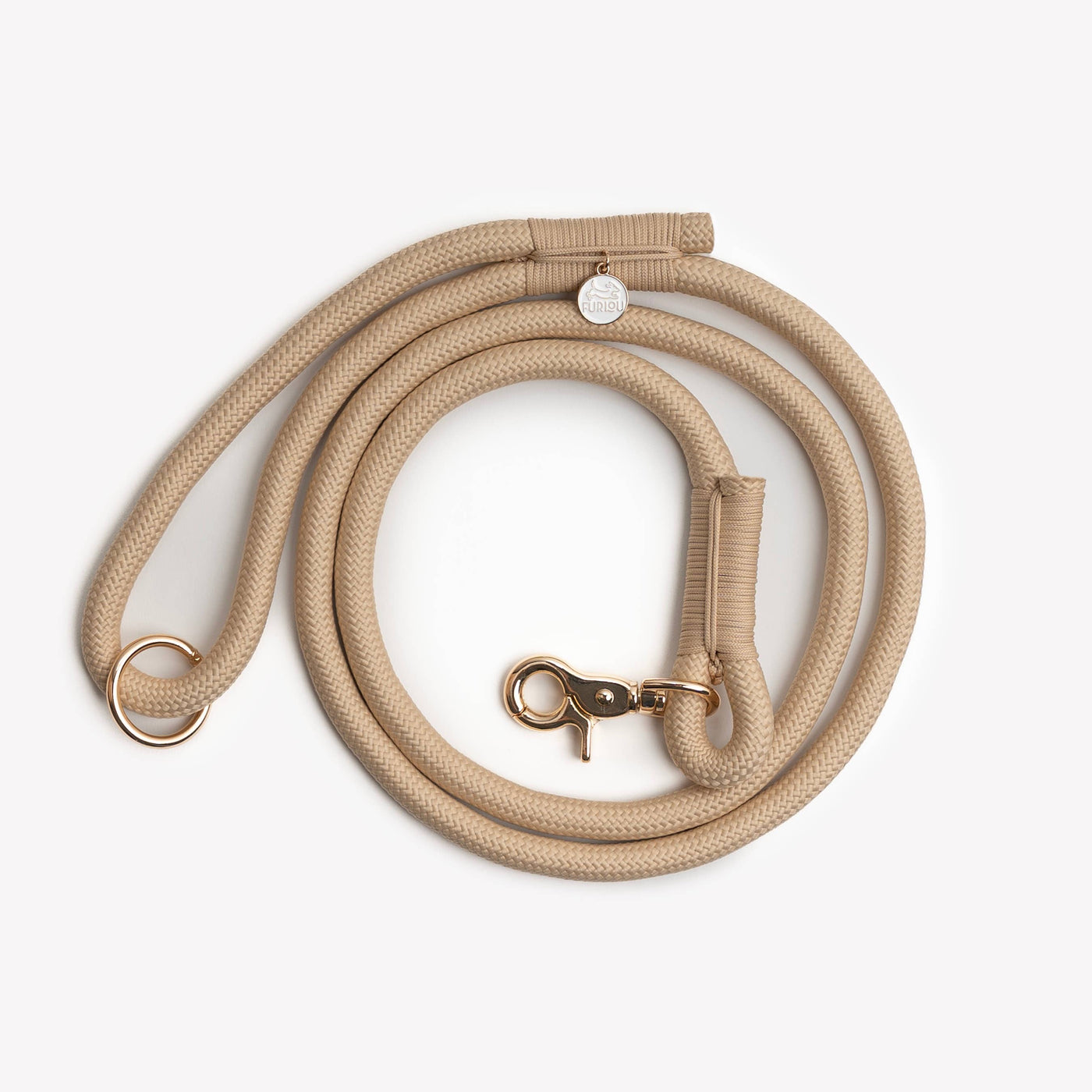 FURLOU - „Tan“ – Geflochtene Hundeleine