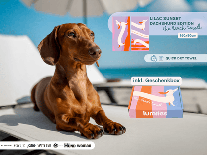 LUMIIES - Schnelltrocknendes Mikrofasertuch für Hunde – Dackel - OSSO BLU