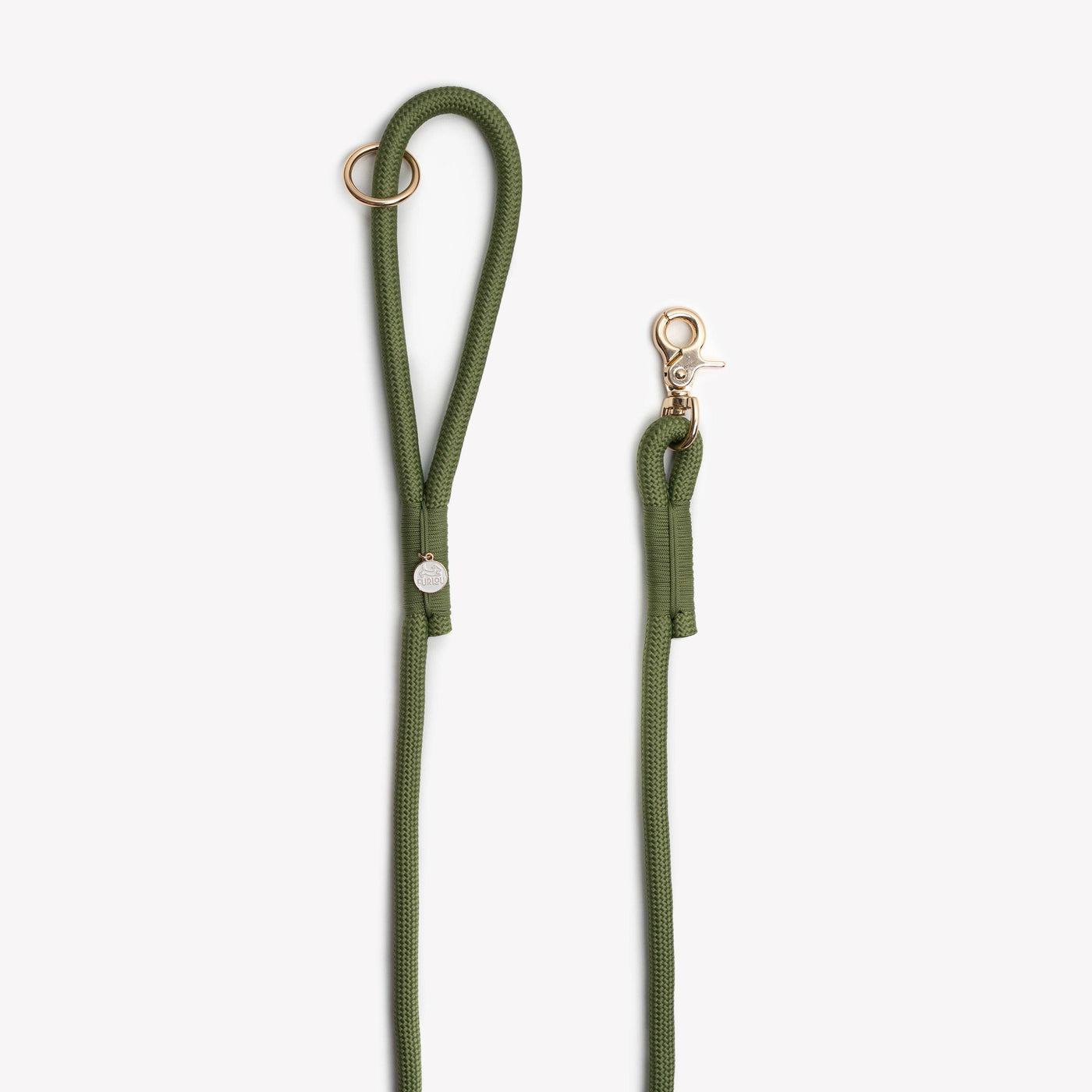 FURLOU - "Green" - Braided Dog Leash