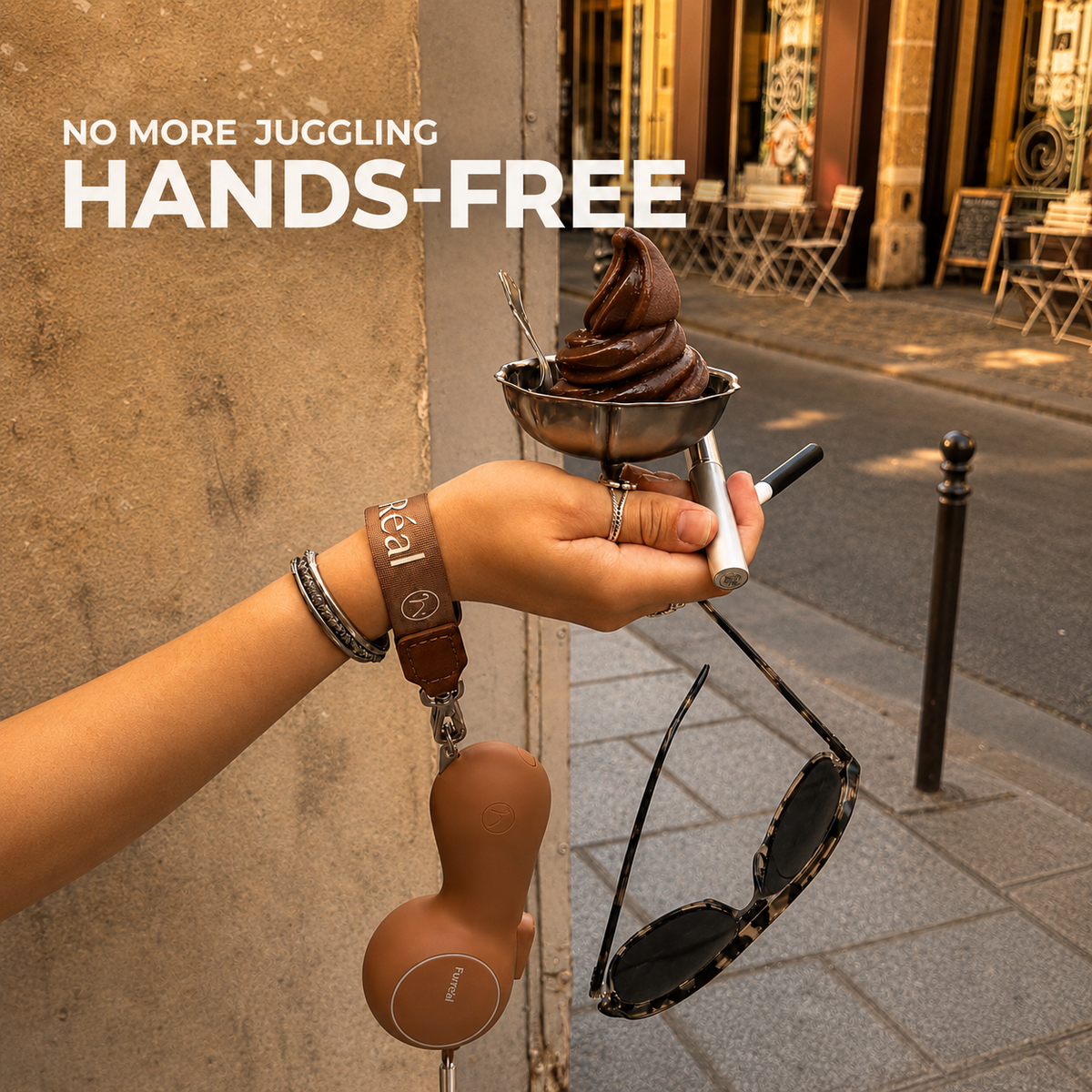 Maison Furreal - Smart Hundeleine mit Handwärmer und Powerbank | ChocoLéash Flaggschiff - OSSO BLU