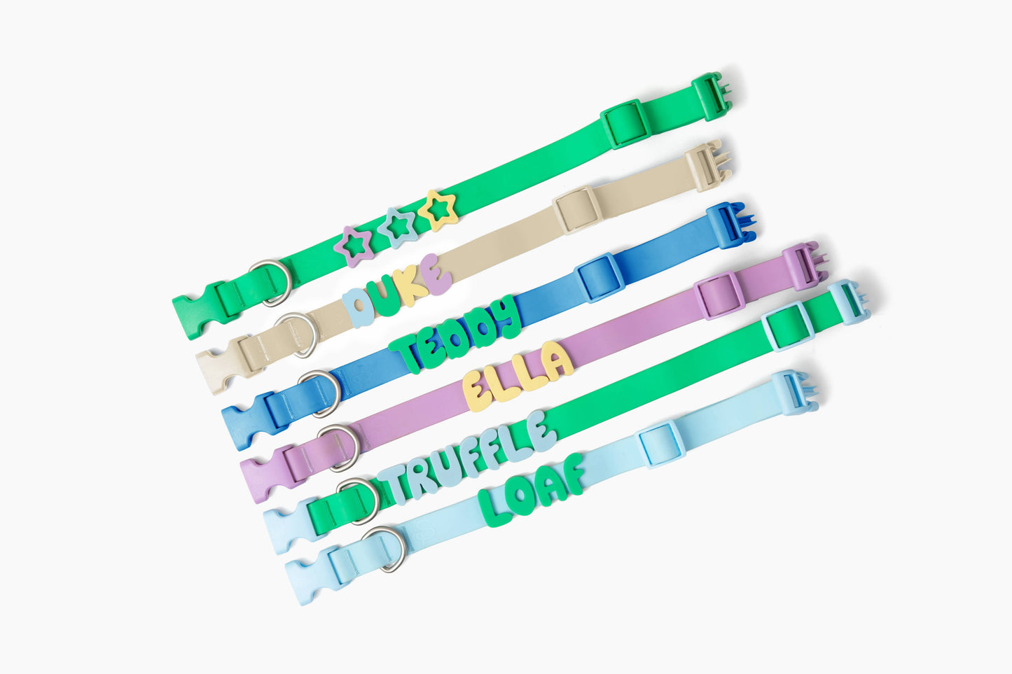 Springland Pets - Wasserdichtes & Verstellbares Hundehalsband (6er Pack) - OSSO BLU