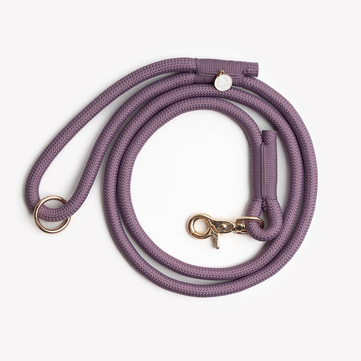 FURLOU – Geflochtene Hundeleine Lila