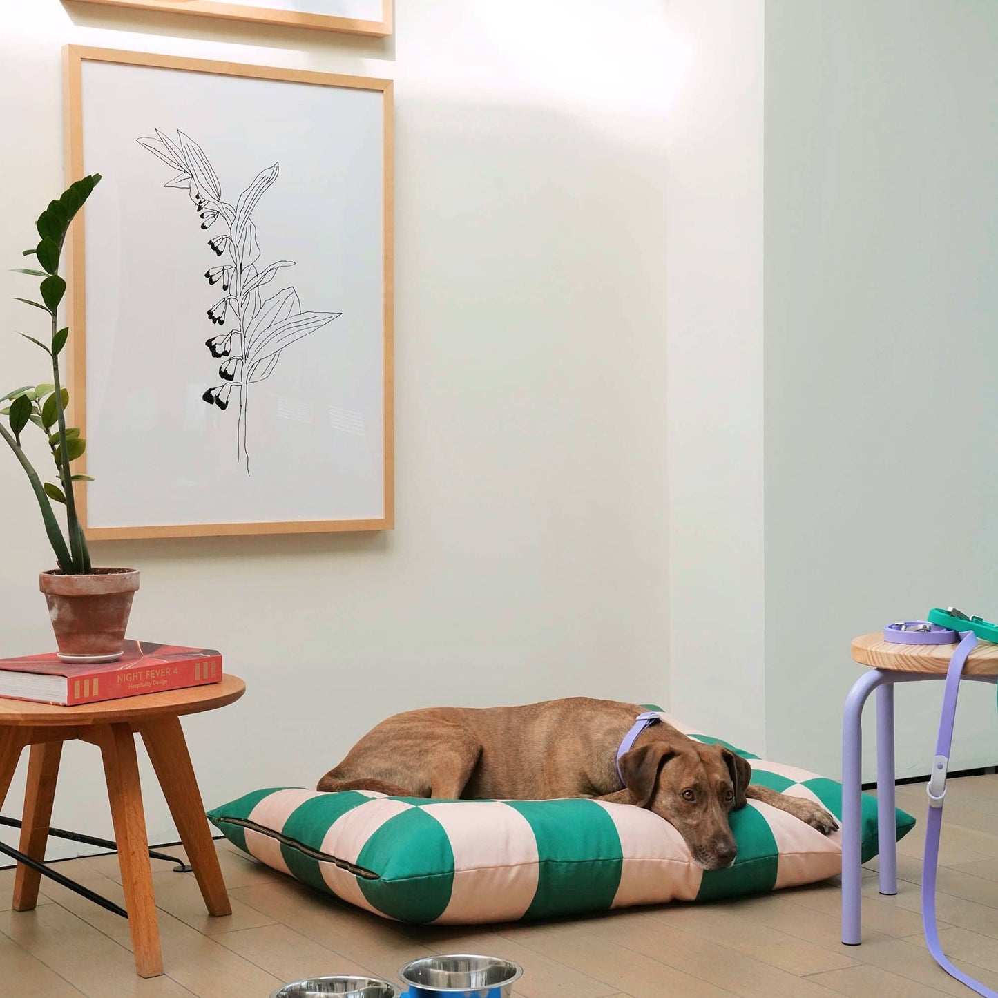 APPROVED BY FRITZ – Hundebett in Grün kariert - OSSO BLU