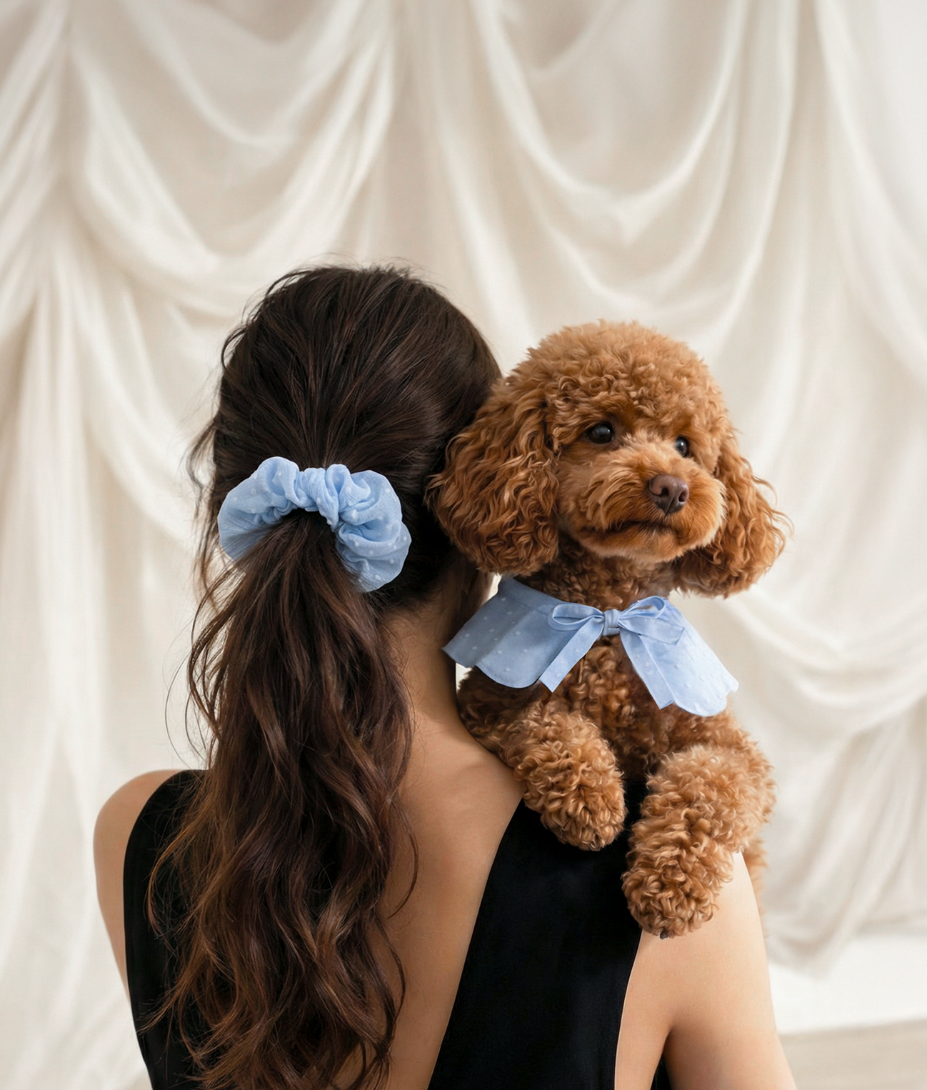 CAFIDE – Scrunchie „Plumeti Blau“ (Noa) - OSSO BLU