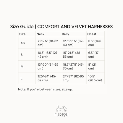 FURLOU - Comfort Hundegeschirr Brown // Braun mit goldenen Details