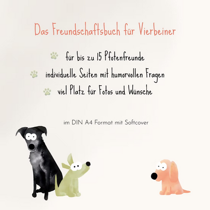PFOTENALBUM – Das Freundschaftsbuch für Hunde