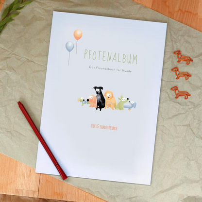 PFOTENALBUM – Das Freundschaftsbuch für Hunde