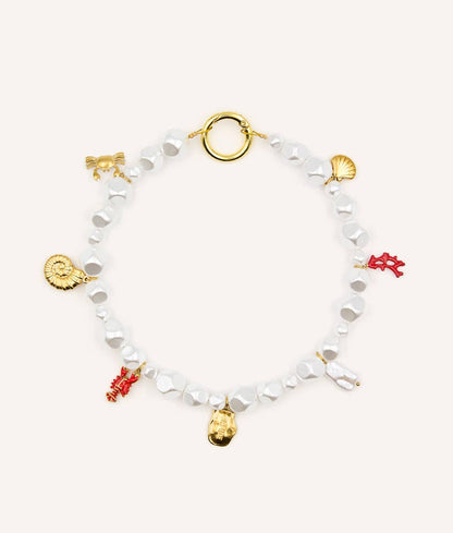 CAFIDE – Charm-Halsband Sira (Koralle) - OSSO BLU