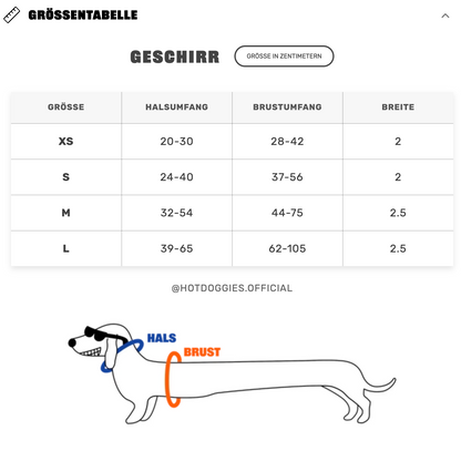 HOT DOGGIES - Geschirr „Coco Noir“ - OSSO BLU
