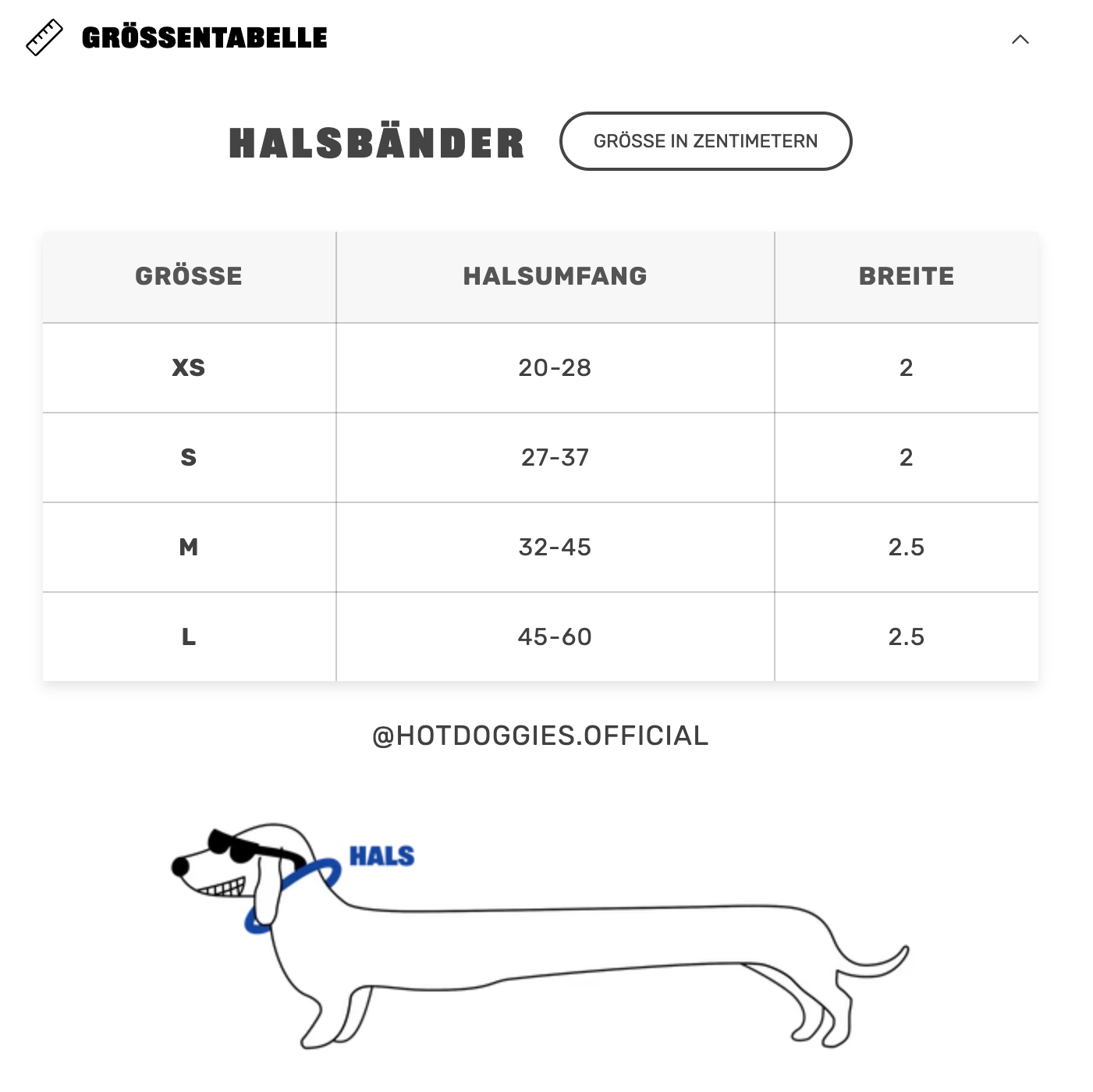 HOT DOGGIES - Halsband „Lola Groove“ - OSSO BLU