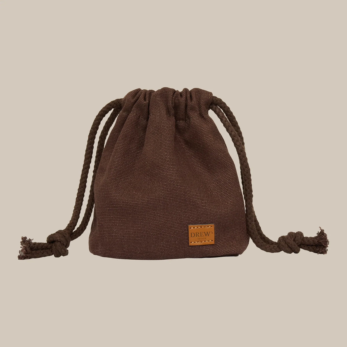 DREW’S DOGWEAR - Canvas Leckerlitasche – Braun