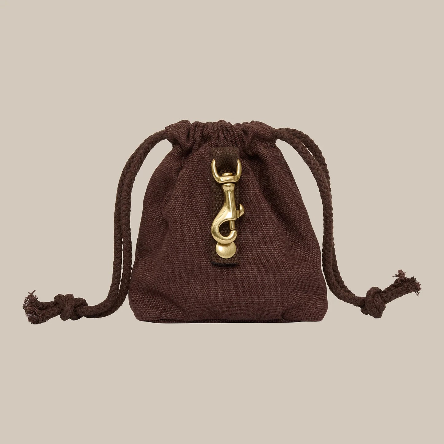 DREW’S DOGWEAR - Canvas Leckerlitasche – Braun