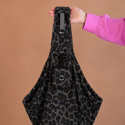 THE DOG LABEL – Canvas Bag – Leopard Grau