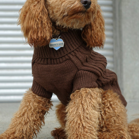 OSSO BLU - Hundepullover in Coffee