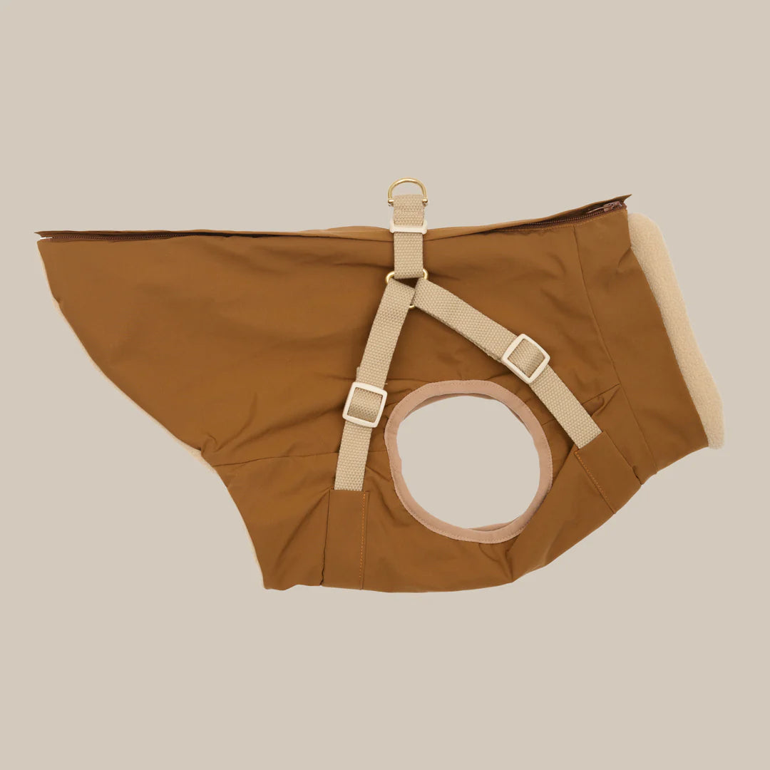 DREW'S DOGWEAR - Zermatt // Step-In Hundejacke – Braun