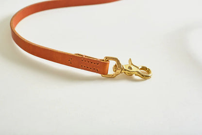 HELEN WELLS - Dog Lead CLASSIC COGNAC - OSSO BLU