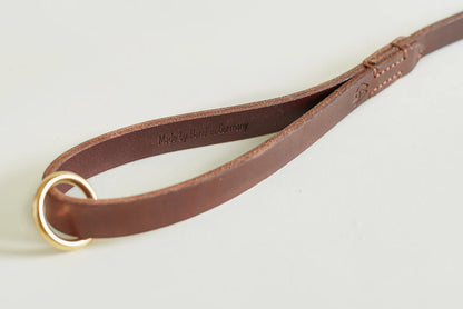 HELEN WELLS - Dog Lead CLASSIC CHESTNUT - OSSO BLU