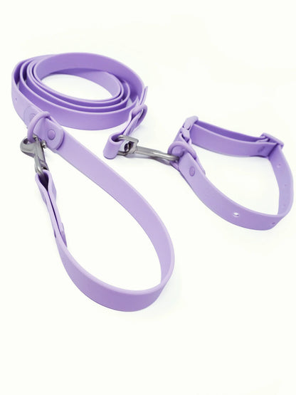 PAWPOPZ - Halsband & Leine Set - Lila