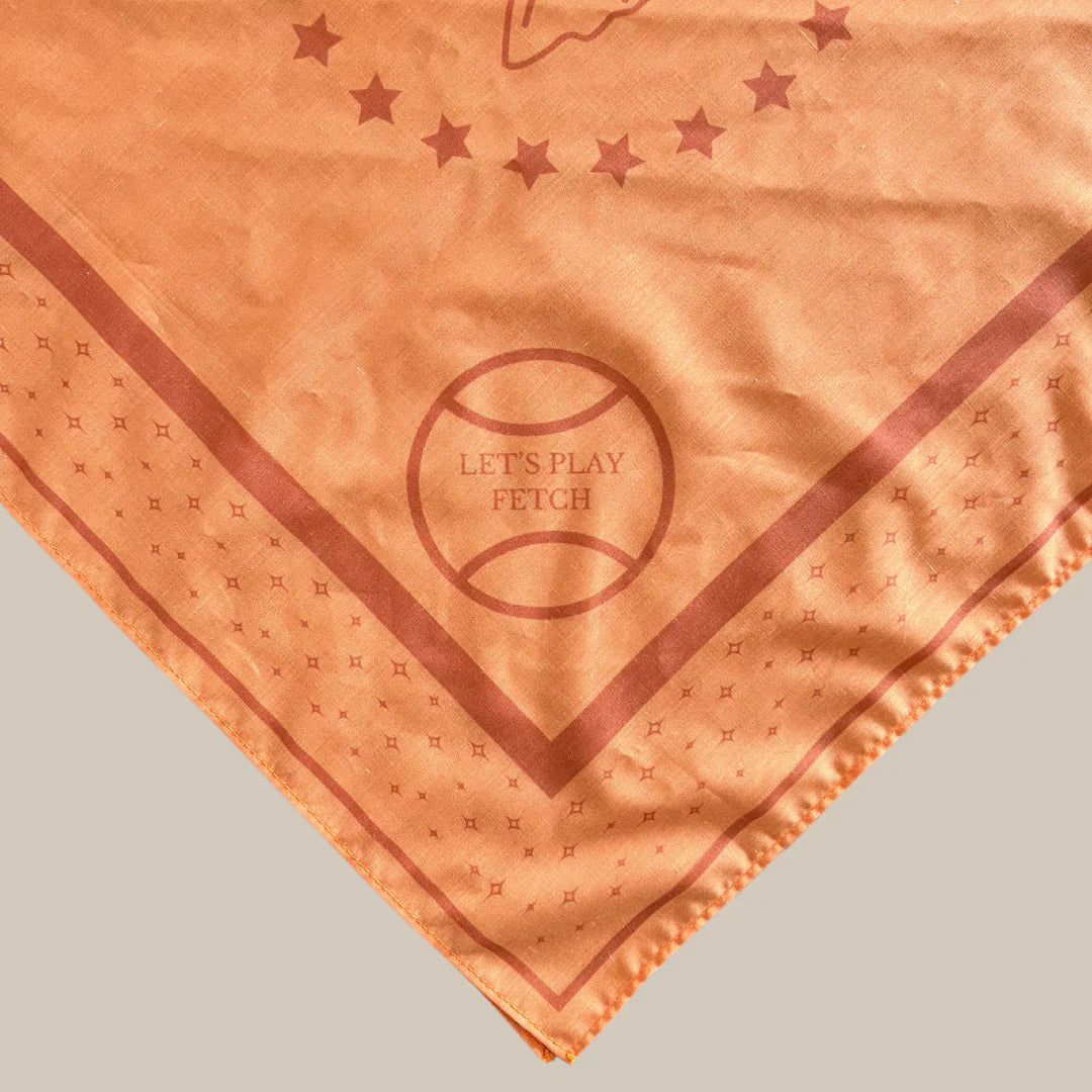 DREW'S DOGWEAR – PEACH Hundebandana – Stylisches Halstuch für Hunde - OSSO BLU