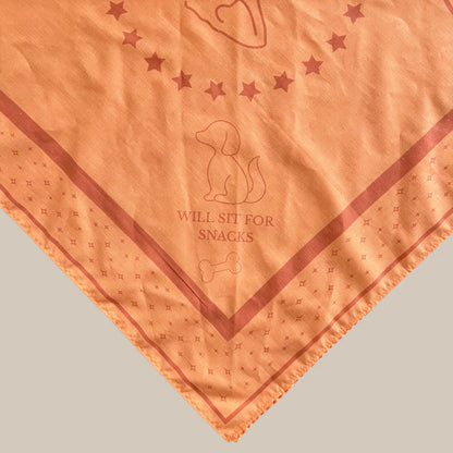 DREW'S DOGWEAR – PEACH Hundebandana – Stylisches Halstuch für Hunde - OSSO BLU