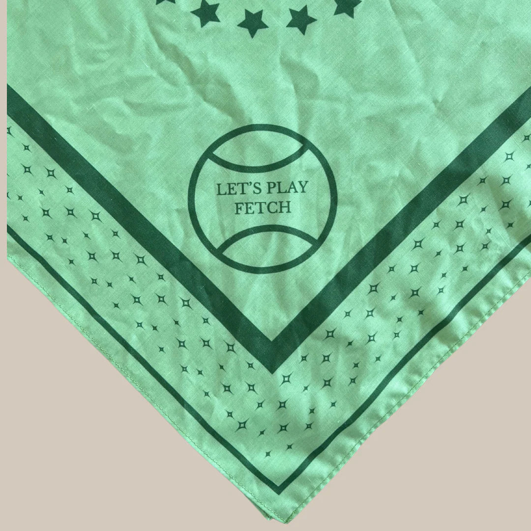 DREW'S DOGWEAR – LIME Hundebandana – Stylisches Halstuch für Hunde - OSSO BLU