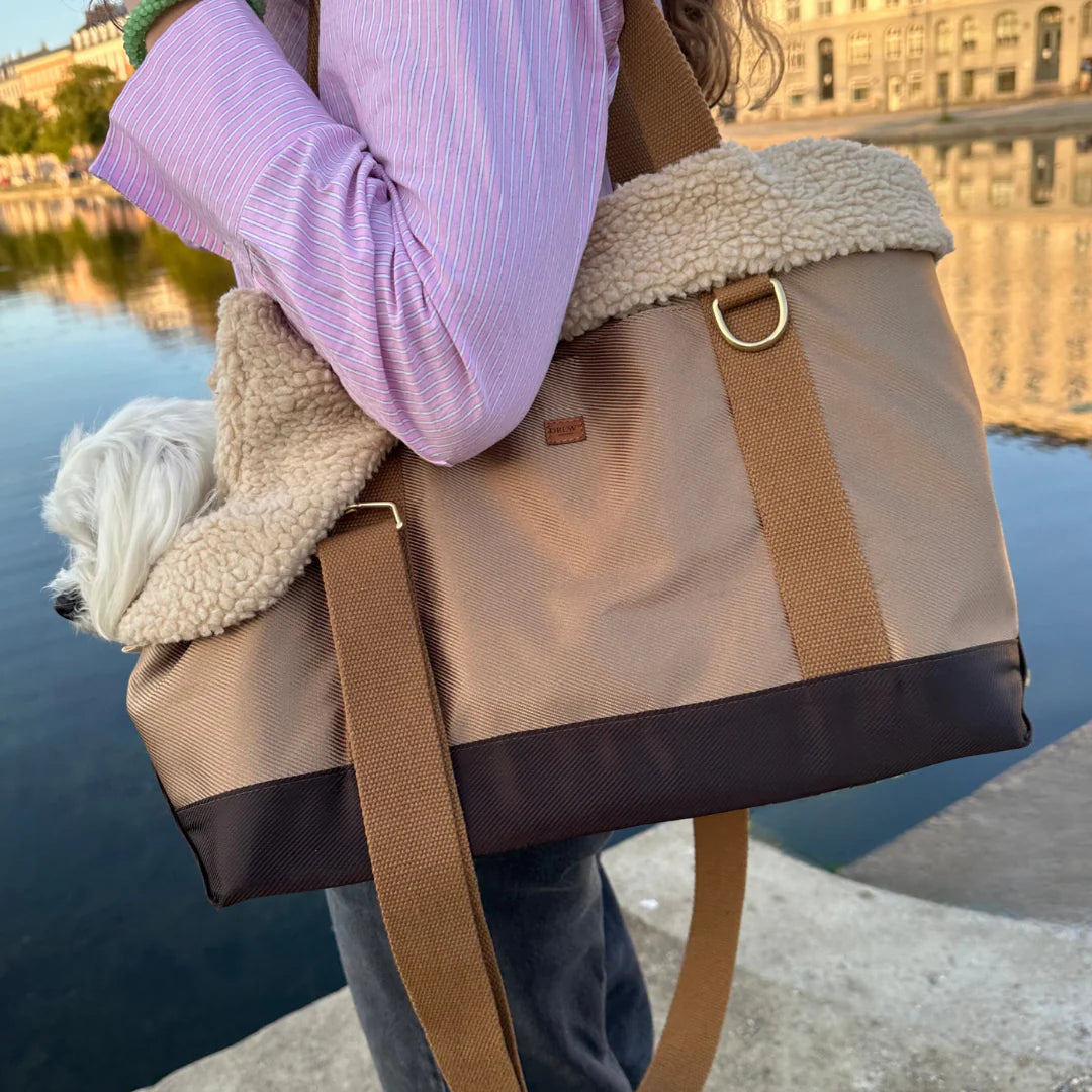 DREW'S DOGWEAR - Aspen // Sporty dog ​​bag with soft teddy fleece lining