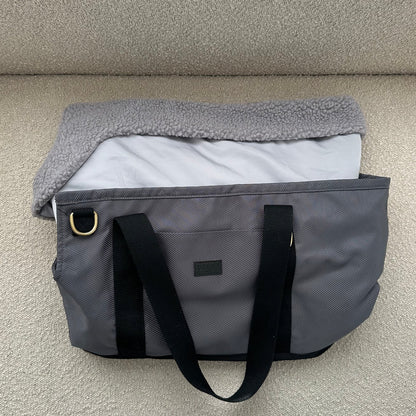 DREW'S DOGWEAR – Dog Bag Teddy-Inlay – Weiches Innenfutter für Hundetaschen - Grau - OSSO BLU