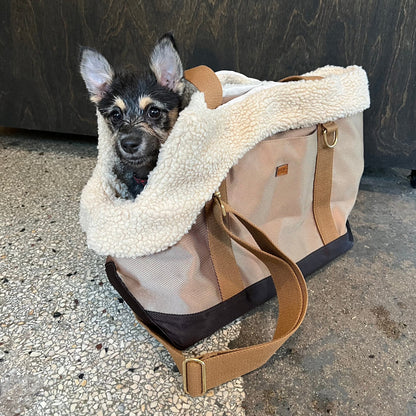 DREW'S DOGWEAR - Aspen // Sportliche Hundetasche mit weichem Futter aus Teddyfleece - OSSO BLU