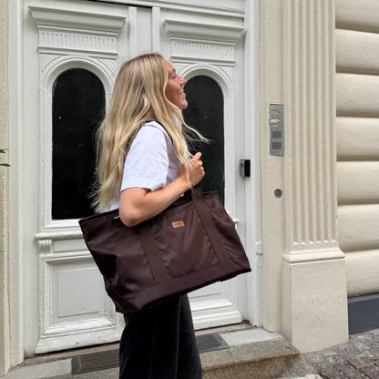 DREW’S DOGWEAR – Cali Hundetasche mit Teddyfutter Brown