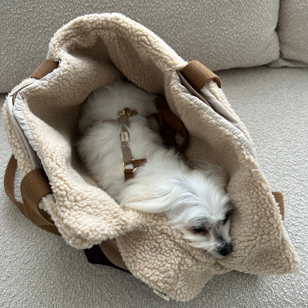 DREW'S DOGWEAR - Aspen // Sporty dog ​​bag with soft teddy fleece lining