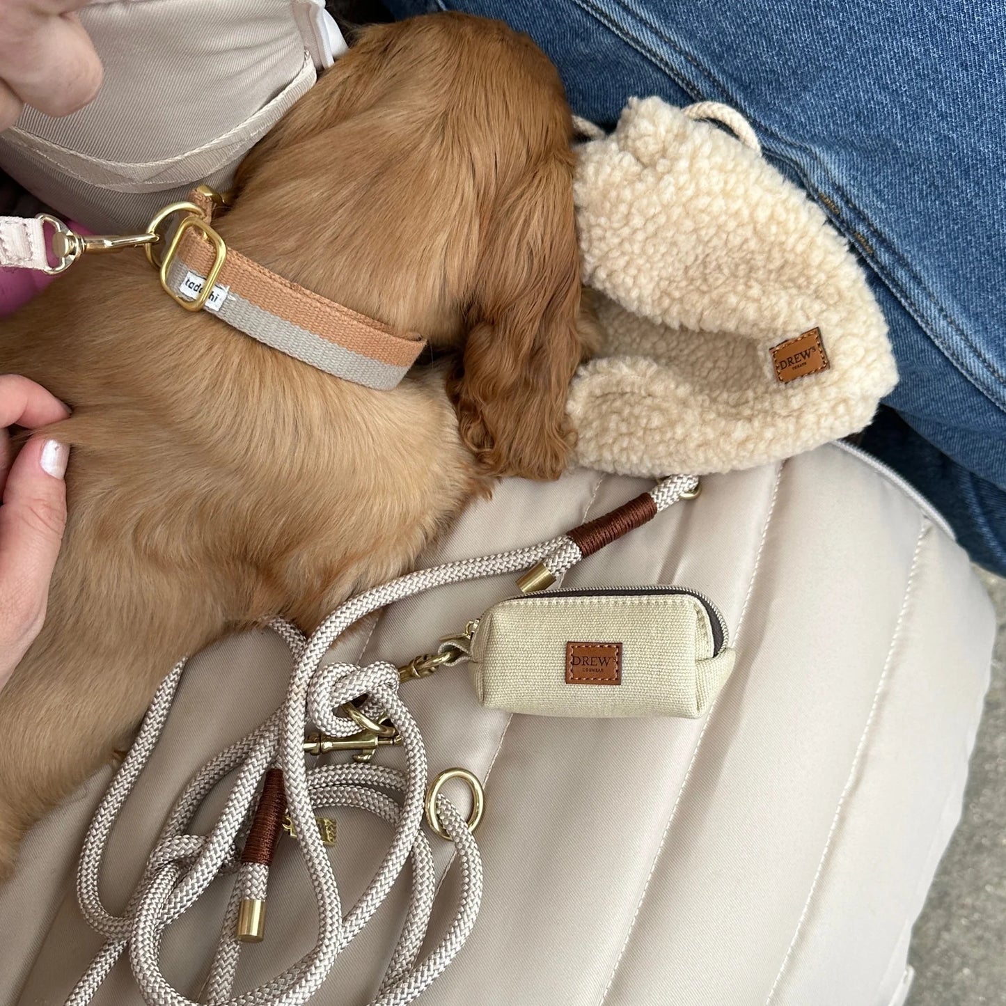 DREW’S DOGWEAR - Hundekotbeuteltasche – Chai Latte
