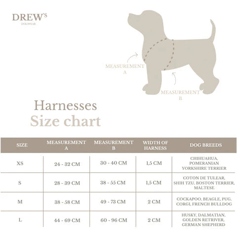 DREW'S DOGWEAR - Dunkler Pfeil / Hundegeschirr - OSSO BLU