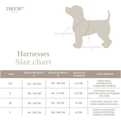 DREW'S DOGWEAR - Dunkler Pfeil / Hundegeschirr - OSSO BLU