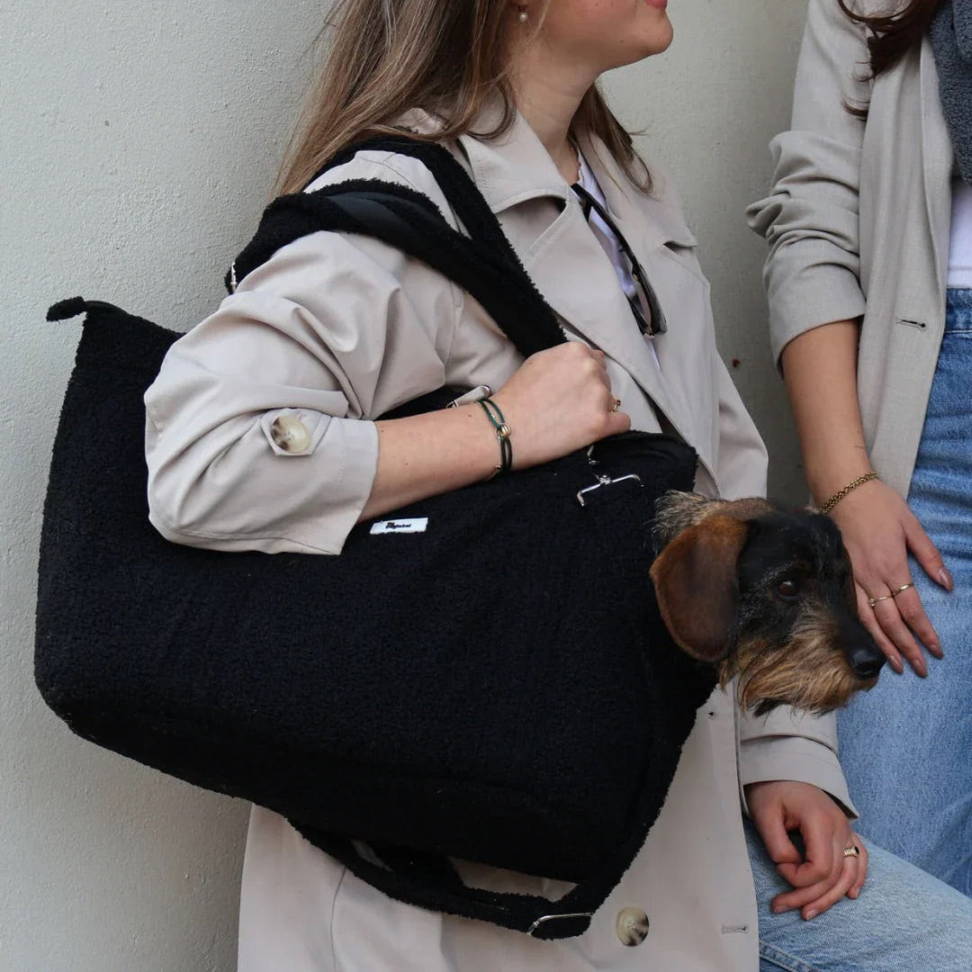 THE DOG LABEL – Teddy Carrier Bag – Schwarz