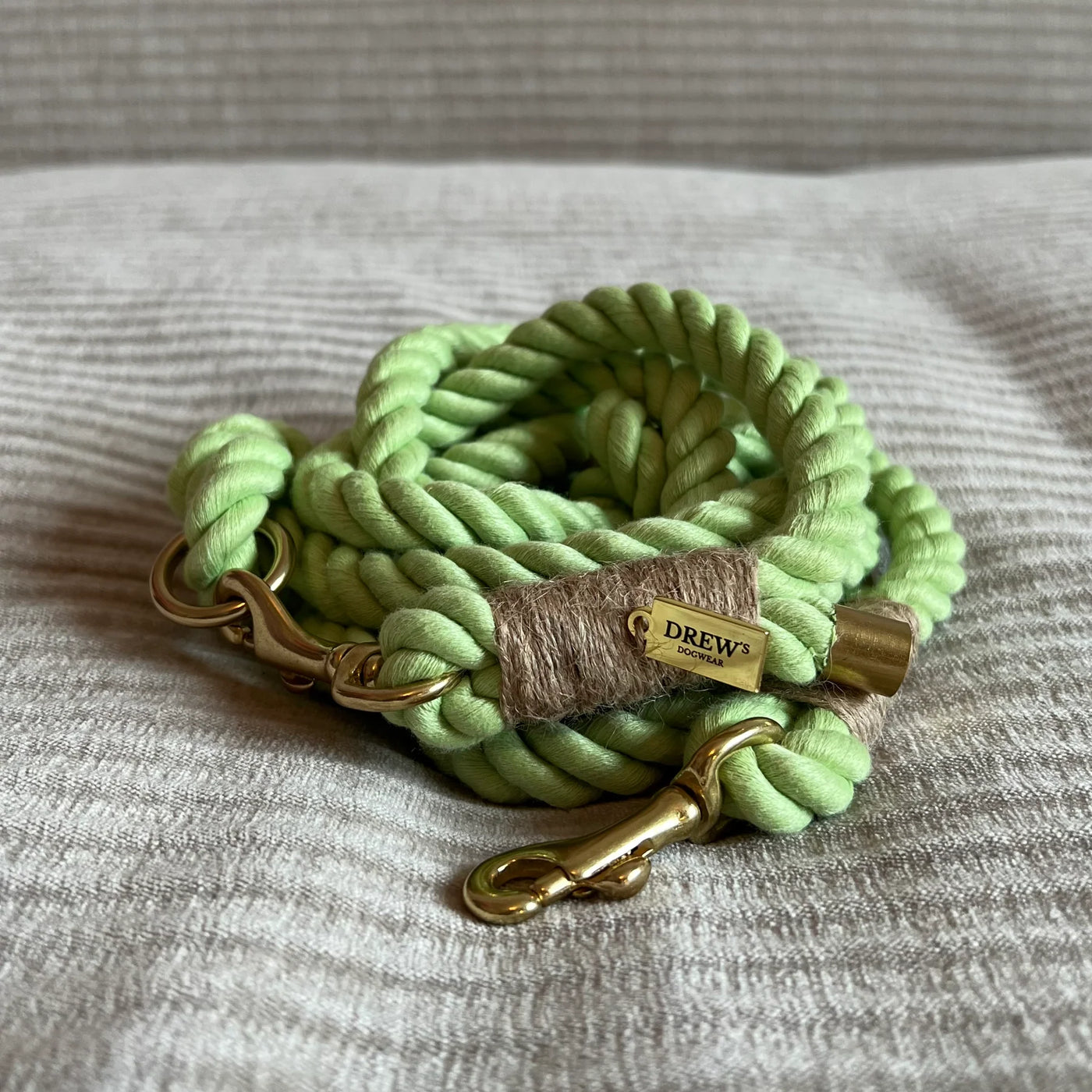 DREW'S DOGWEAR - Handsfree Soft Dog Leash (green)