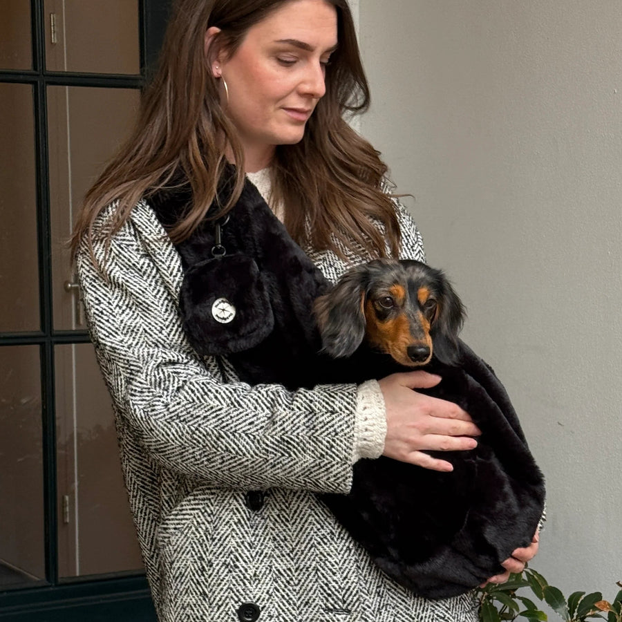 THE DOG LABEL - TDL – Fluffy Schwarz - OSSO BLU