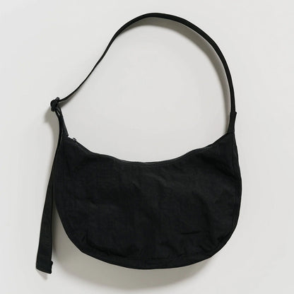 BAGGU - Medium Nylon Crescent Bag - OSSO BLU