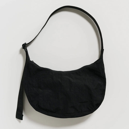 BAGGU - Medium Nylon Crescent Bag - OSSO BLU