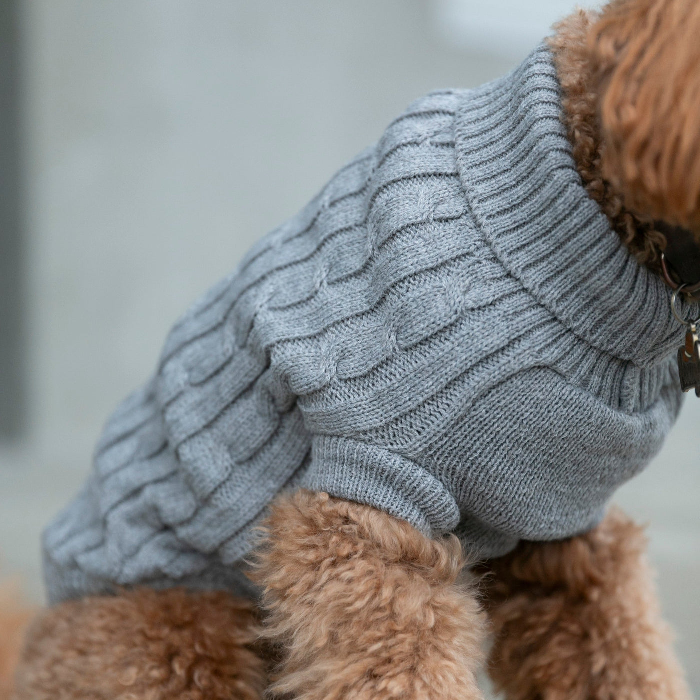 OSSO BLU - Wool dog sweater in grey