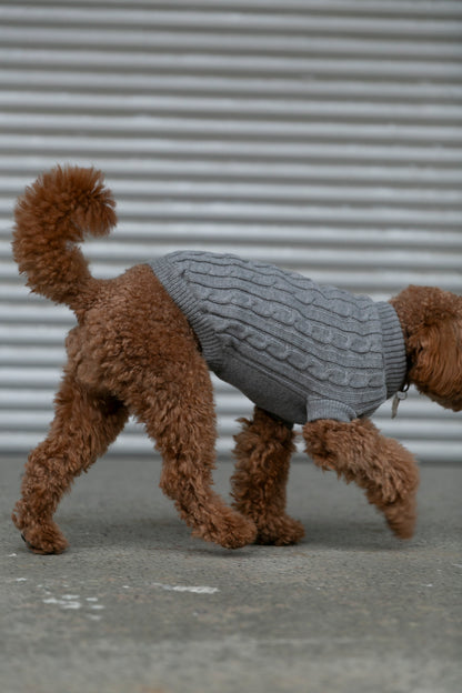 OSSO BLU - Wool dog sweater in grey