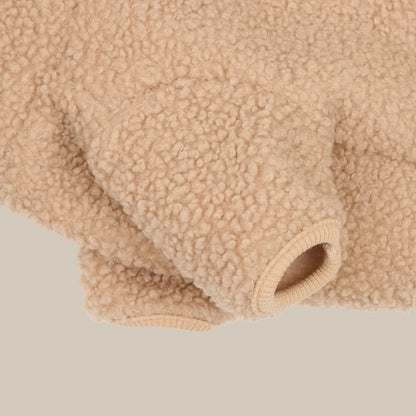 DREW’S DOGWEAR - Milo Sherpa-Hundepullover – Beige
