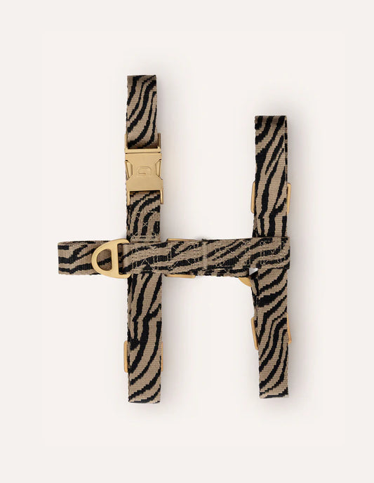 DOGGUO - Zebra Geschirr – Beige/Black - OSSO BLU