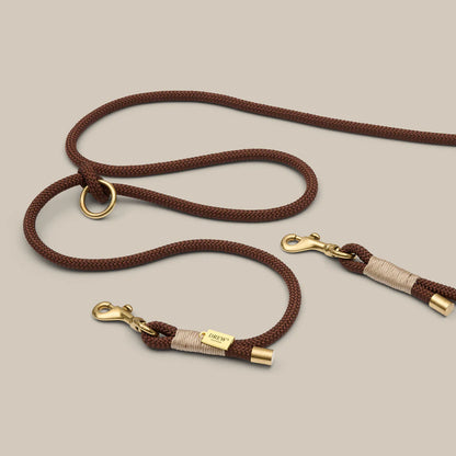 DREW'S DOGWEAR - Espresso-Braun / Hundeleine