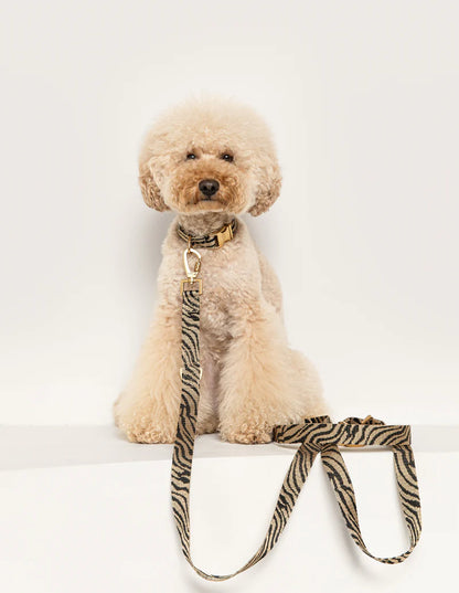 DOGGUO - Zebra Leine – Beige/Black - OSSO BLU