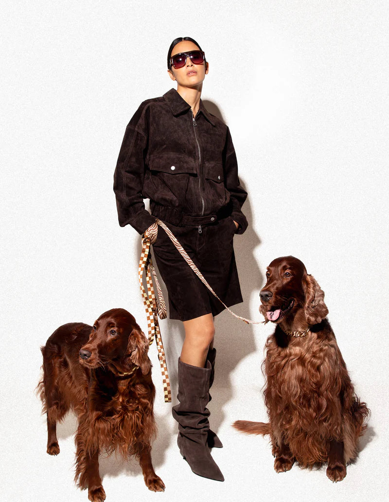 DOGGUO - Zebra Leine – Brown/Beige - OSSO BLU