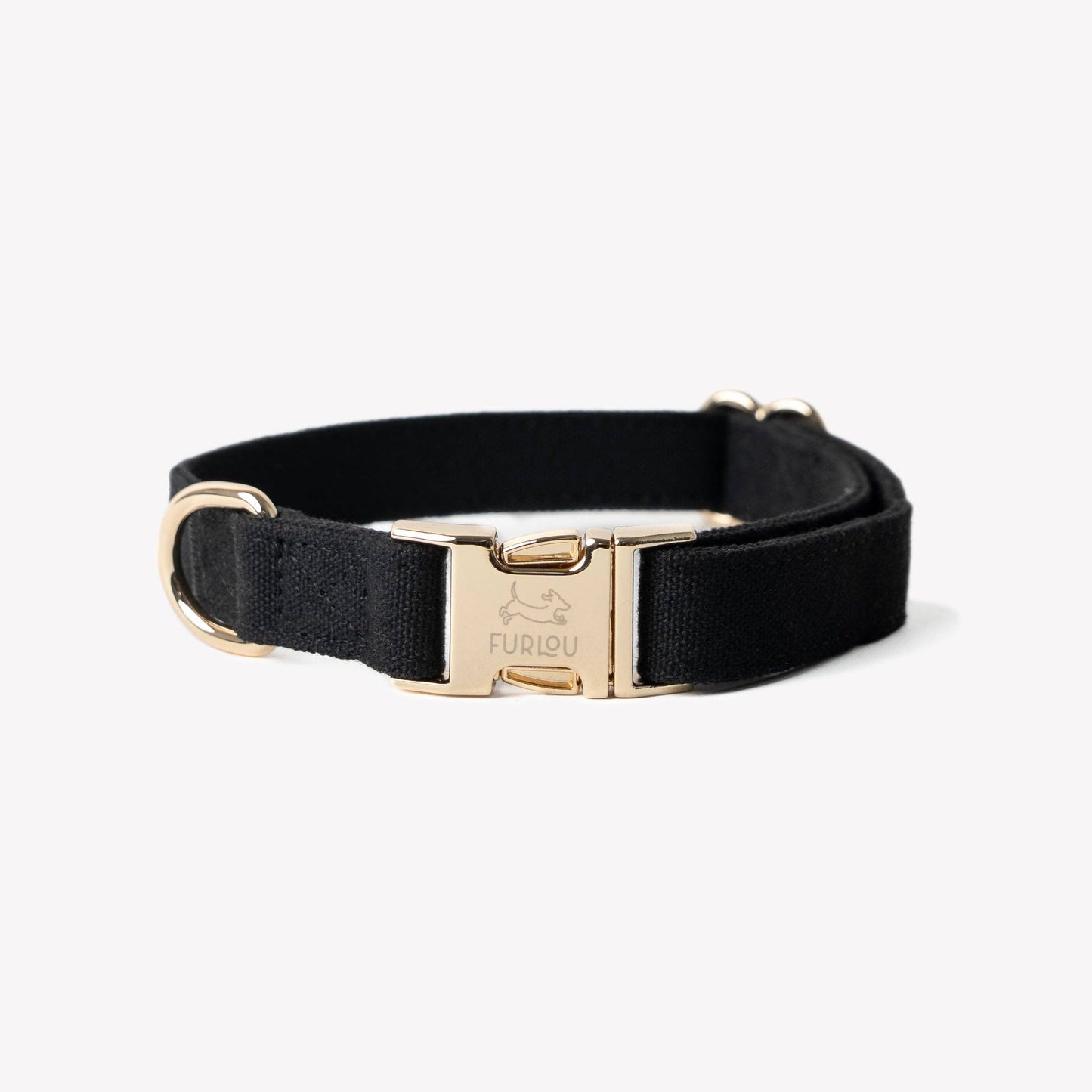 FURLOU – Hundehalsband aus Baumwoll-Canvas in Schwarz - OSSO BLU
