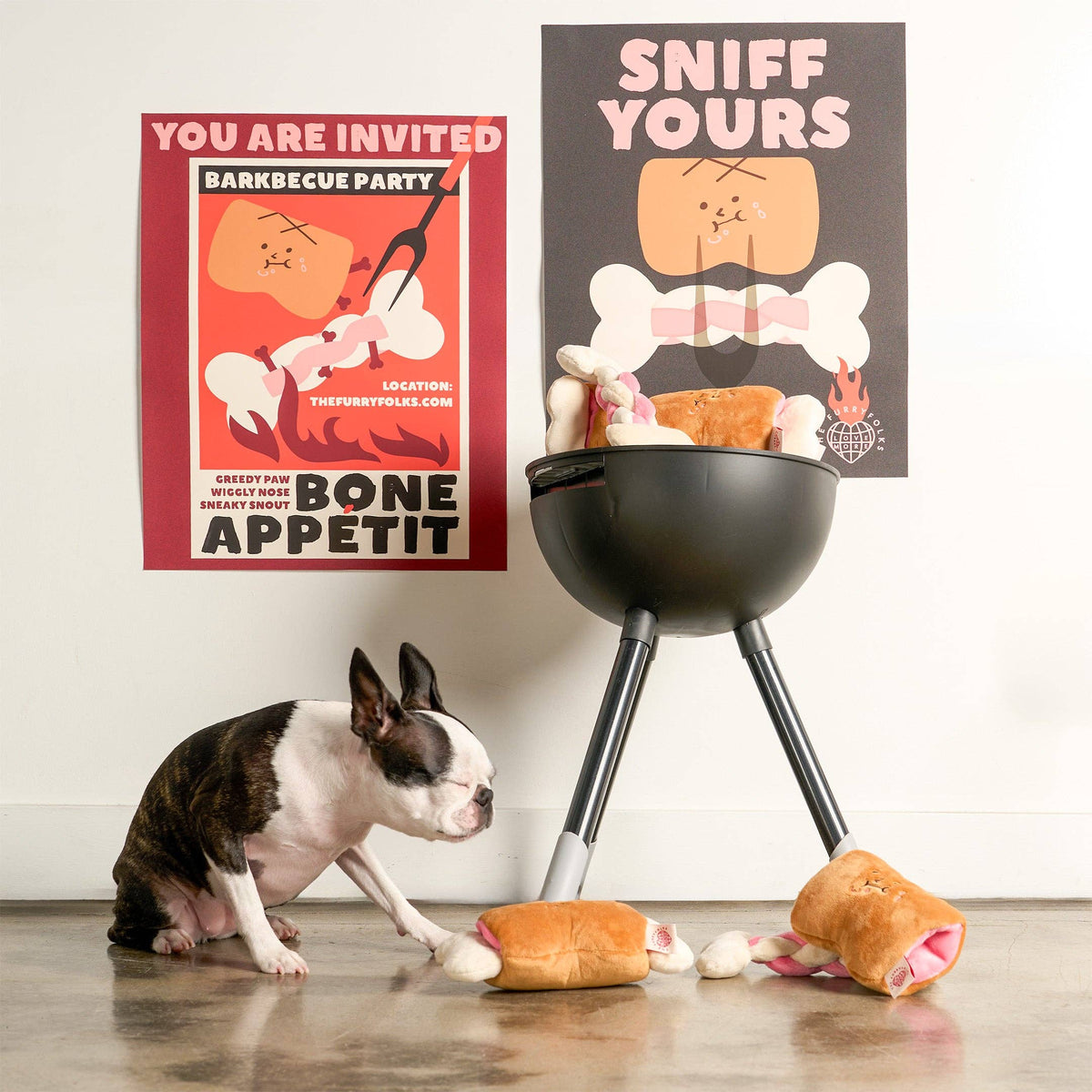 the furryfolks - Knochen Appétit Nasenarbeits-Spielzeug - OSSO BLU