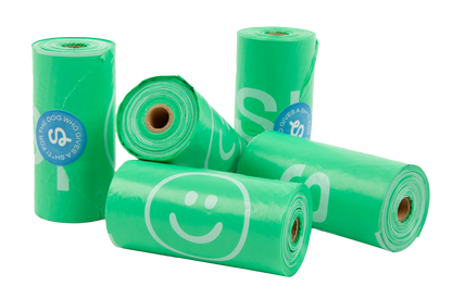 Springland Pets - Premium Hundekotbeutel – 300 Beutel, 20 Rollen (6 Pack) - OSSO BLU