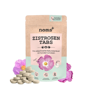 NOMS+ - Zistrosen Tabs - 100% natürliches Zistrosen-Leckerli für Wald- & Wiesenspaziergänge